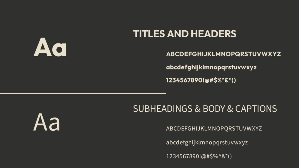 kai connect typology for brand guidelines