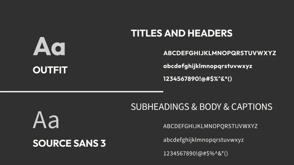 kai connect brand guide typology